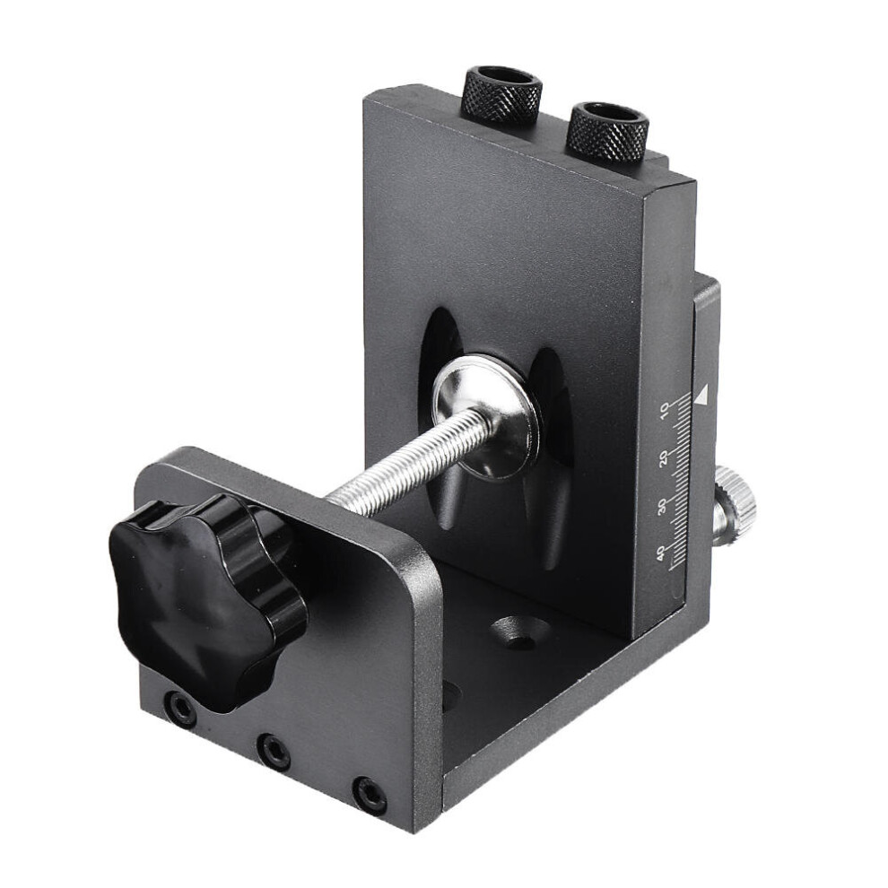 15 Degree Aluminum Alloy 9.5Mm Pocket Hole Jig Step Drill Screwdriver Bit Set Woodworking Hole Punch Locator With Clamp 840079357182