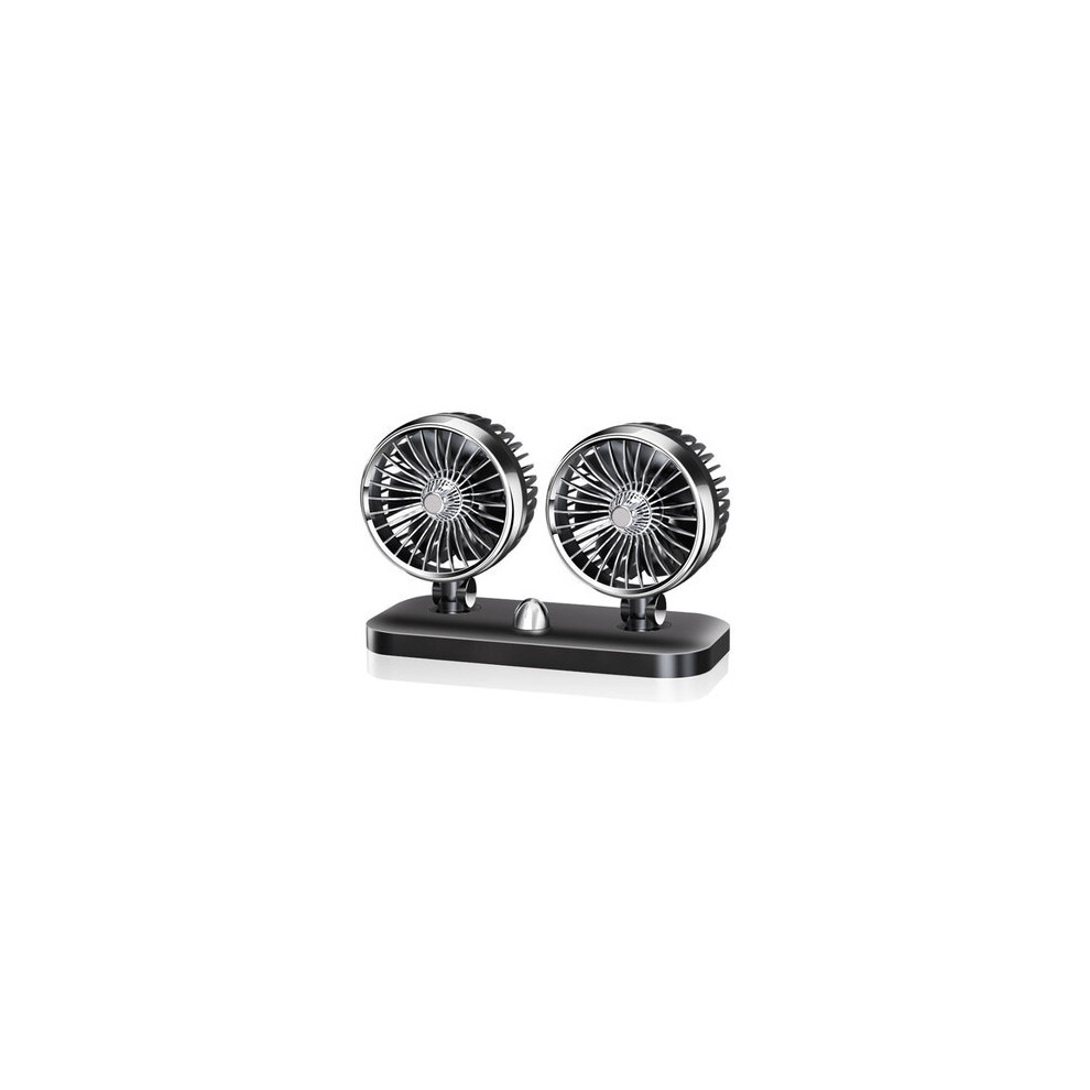 Up And Down 160 Degrees Rotation 180 Degrees Left And Right Rotation Two Speed Adjustment Double Head Car Cooling Fan 24V Voltage 5202984934363