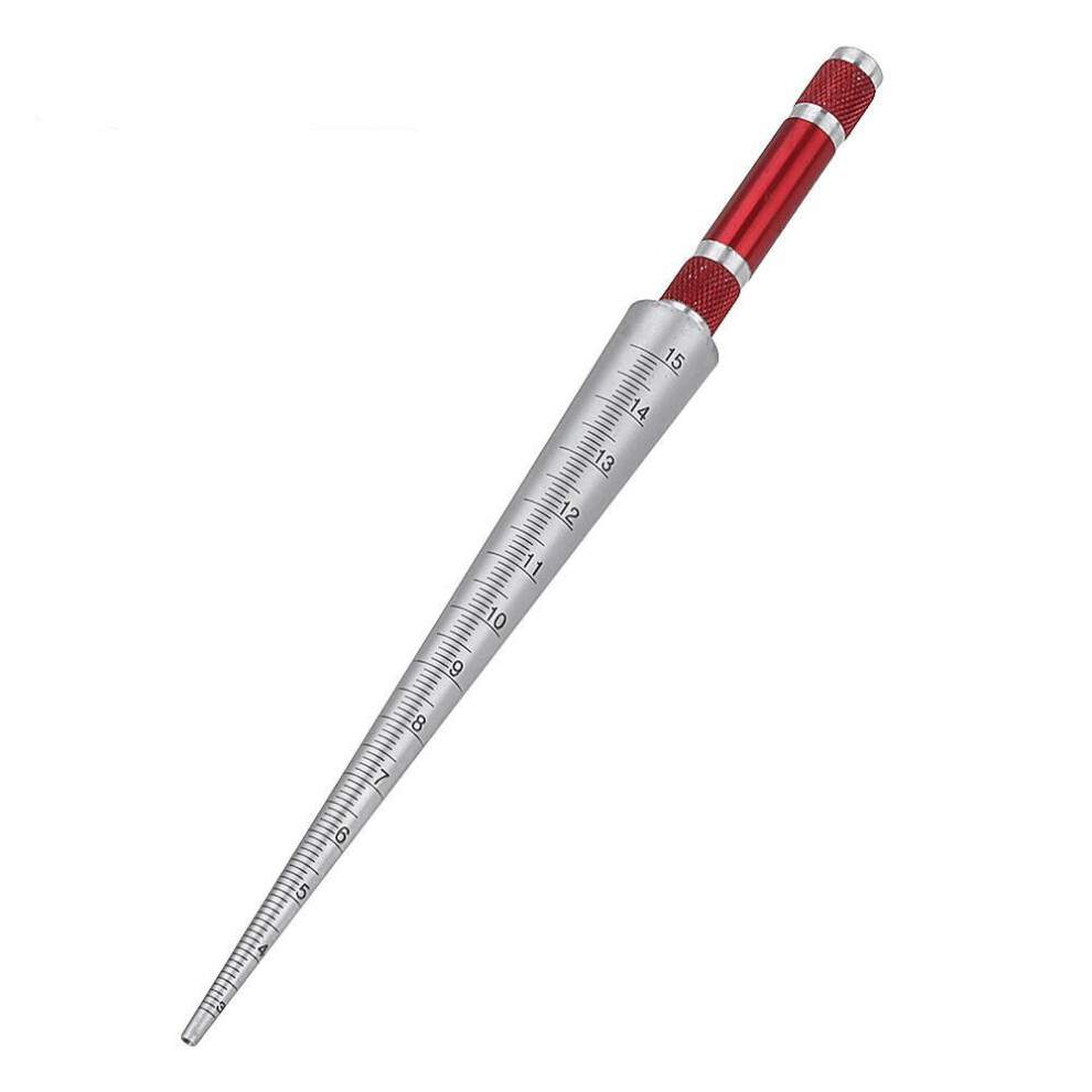 Cone Feeler Taper Aperture Gauge Steel Round Hole Tapered Ruler 8651956789130