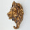 Large Bronze Effect Coat Hook | Lion | Wall Art & Hook 3