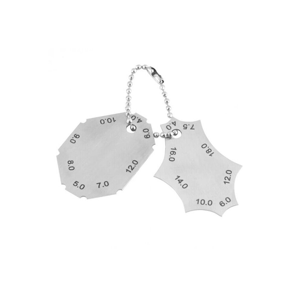 2Set Pocket Fillet Weld Gauge Measure Tool Right Angle Weld Gauge 8651944789302