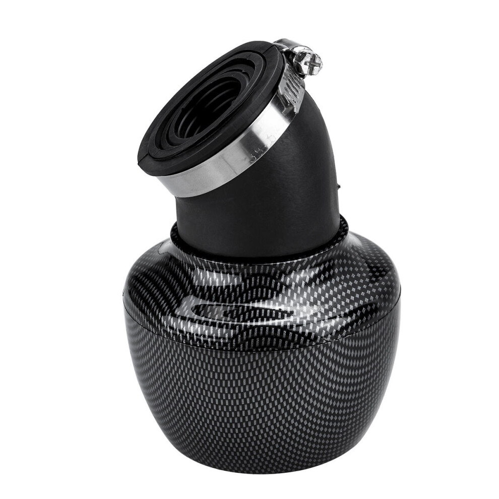 28-48Mm 45° Angled Neck Motorcycle Air Intake Filter Universal Flashblack Color 5202984969907