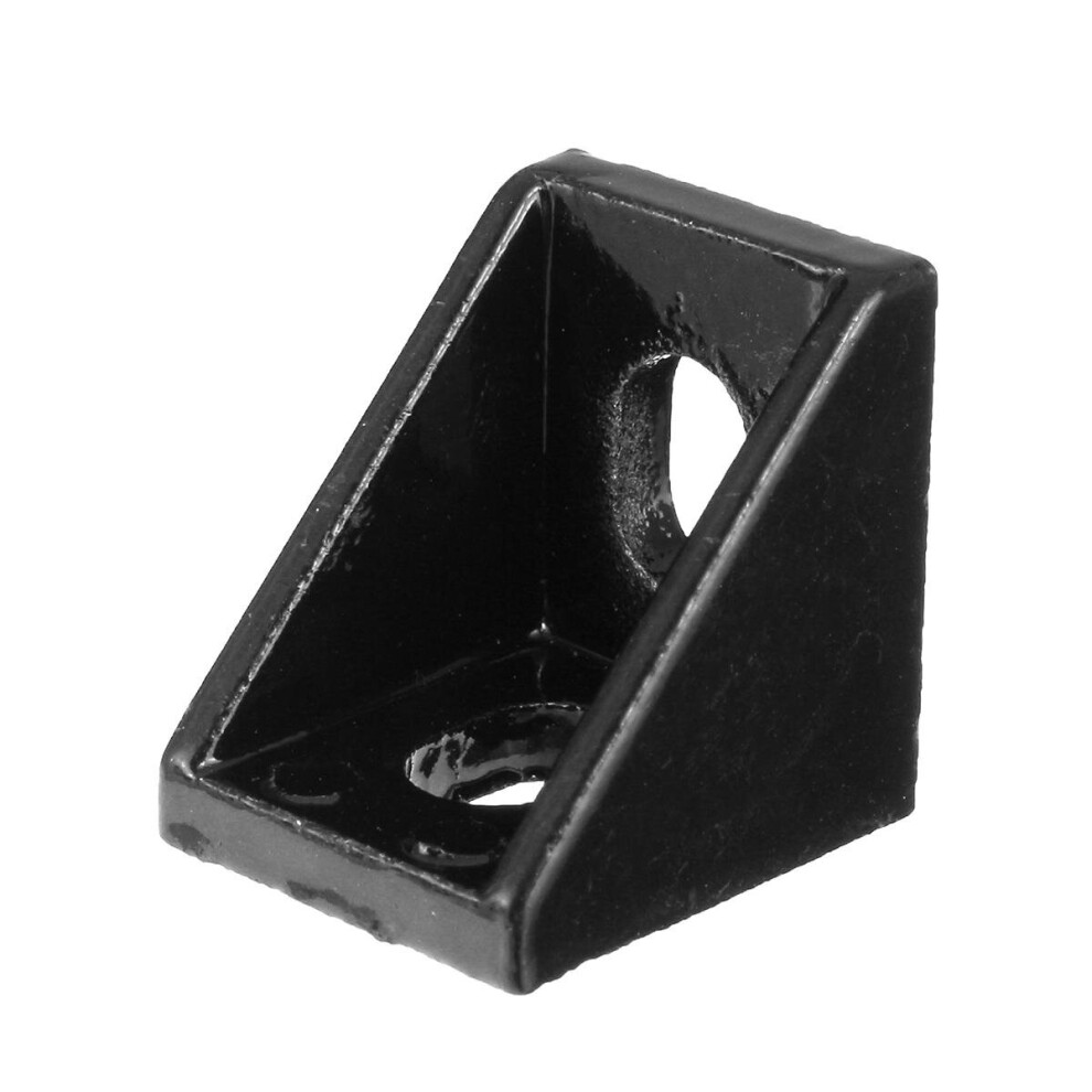 20Pcs 2020 Black Aluminium Angle Corner Joint 2020 Series Aluminum Extrusion 20X20mm Right Angle Bracket Furniture Fittings 6901722576290