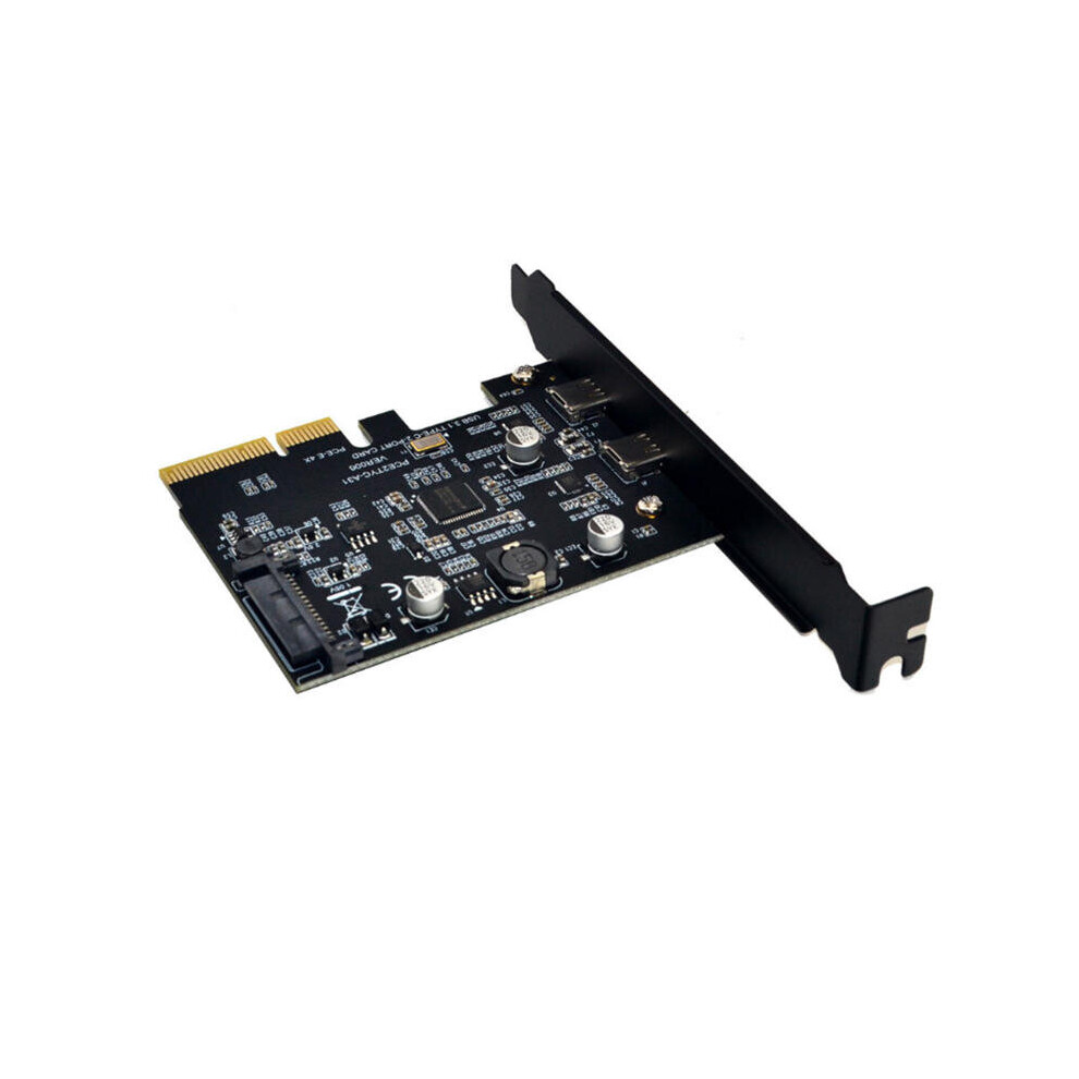 Pce2tyc-A31 Usb3.1 Dual Type-C Ssd Pci-E Expansion Card With 15Pin Power Interface 10Gbps For Desktop Computer 840079121738