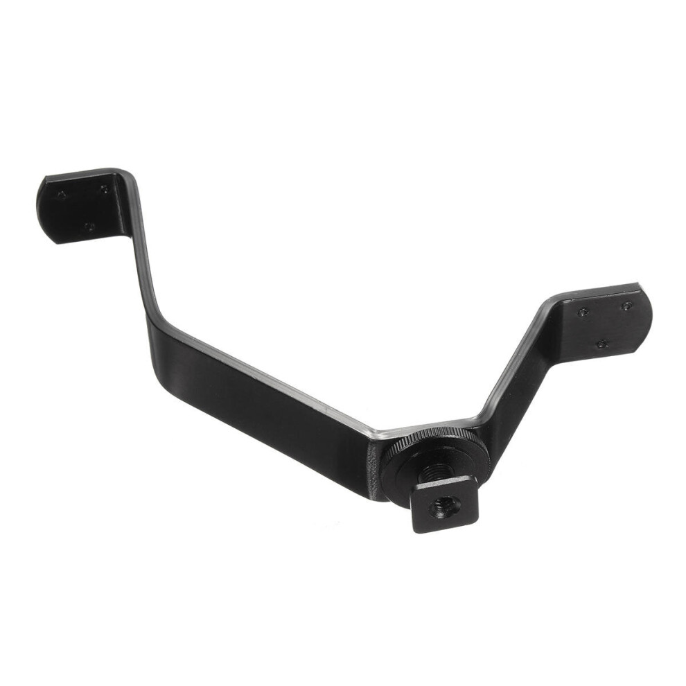 V Shape Triple Mount Hot Shoe Flash Bracket For Speedlite Dslr Camera Mic Holder Light 4151093607839