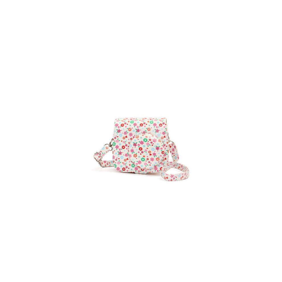 Flower Pu Leather Camera Case Bag For Fujifilm Polaroid Instax Mini8 4151093688388