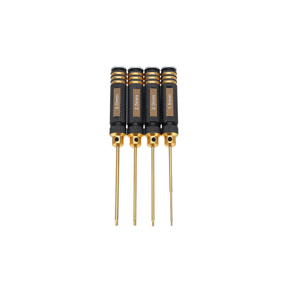 4Pcs 1.5/2.0/2.5/3.0Mm Titanium Alloy Hex Flate Head Screwdriver For Electronic Repair 6901722565935