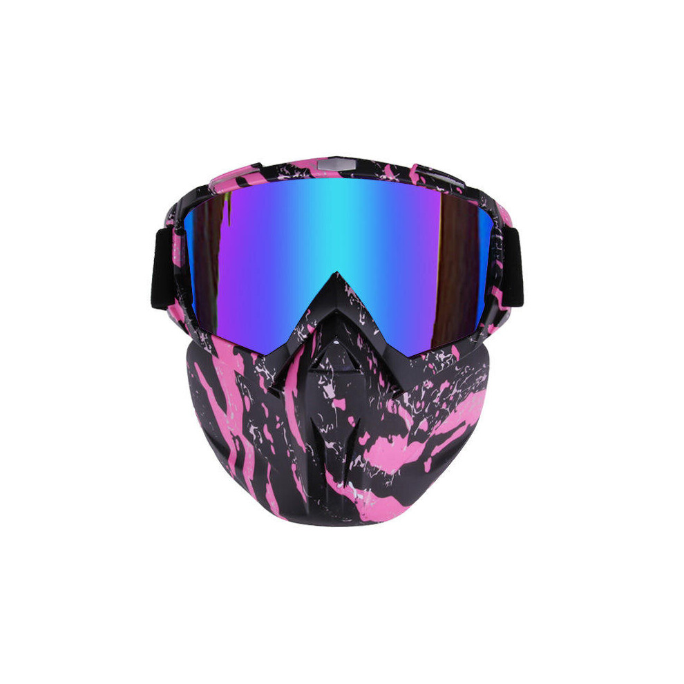 Motorcycle Goggles Motocross Off-Road Atv Dirt Bike Eyewear Color Film Glasses 5202984947363