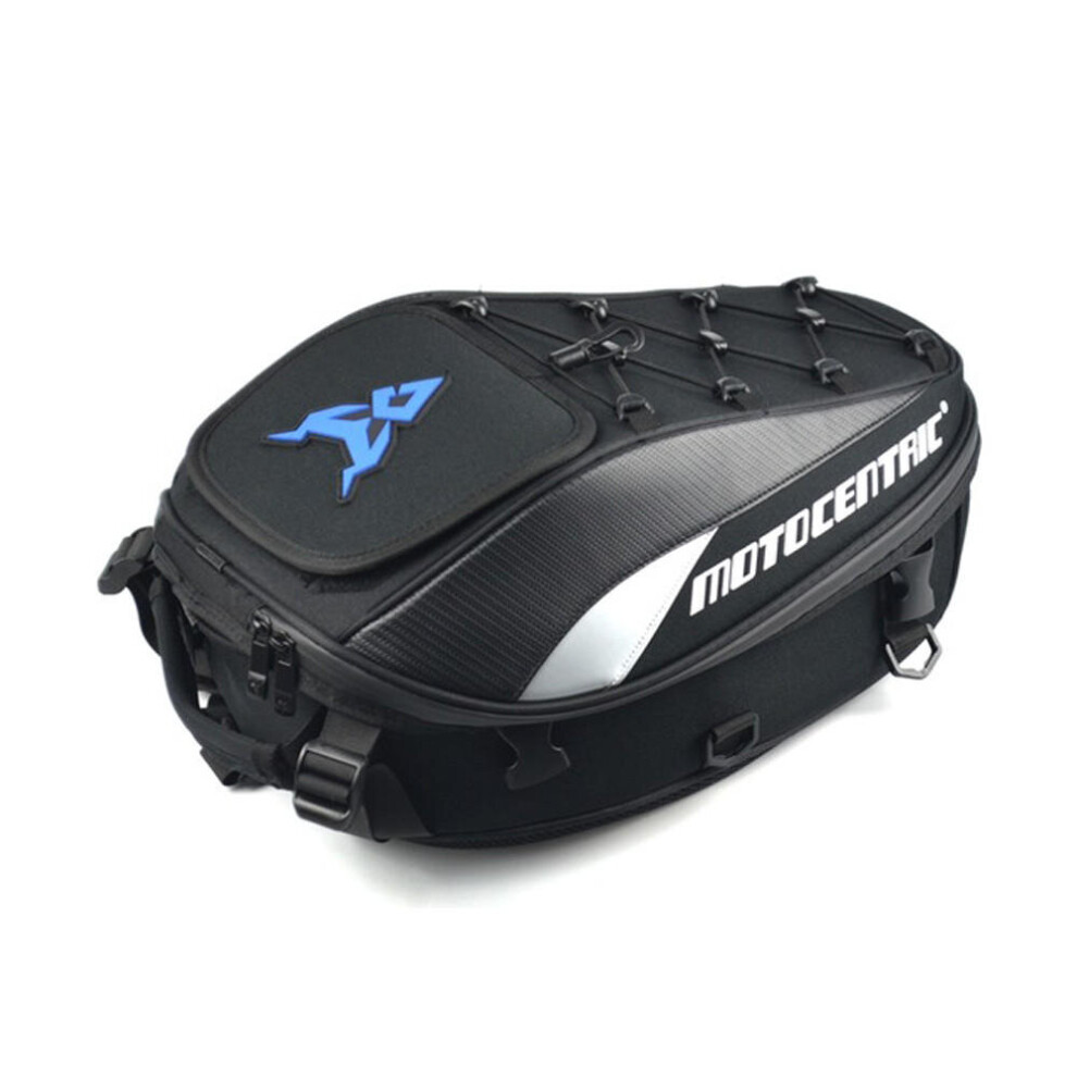 Motorcycle Motocross Racing Pu Bags Cycling Helmet Luggage Big Capacity Saddlebags Colour Blue 4191026592030