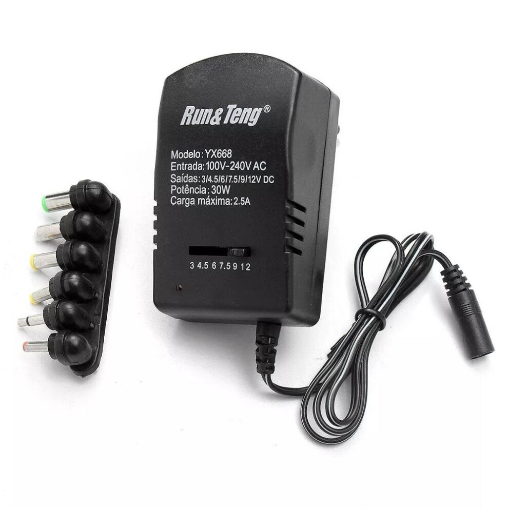 Us Plug Multi Voltage Power Adapter 2500Ma 3V 4.5V 6V 9V 12V Dc Power Supply 4151093602209