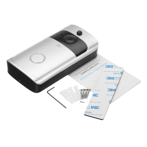 Wireless WiFi Video Doorbell Camera Door Bell Two Way Audio APP Control iOS Android Battery Powered 2