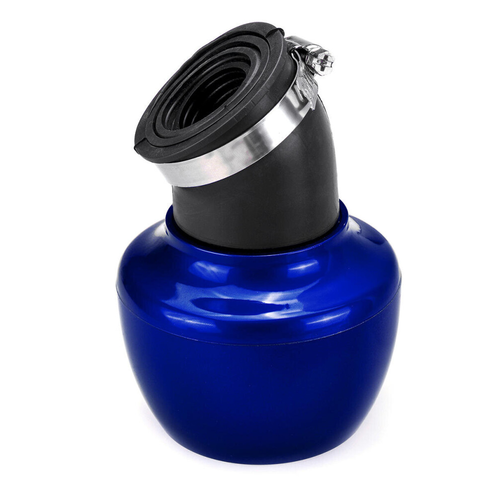 28-48Mm 45° Angled Neck Motorcycle Air Intake Filter Universal Color Blue 5202984969891