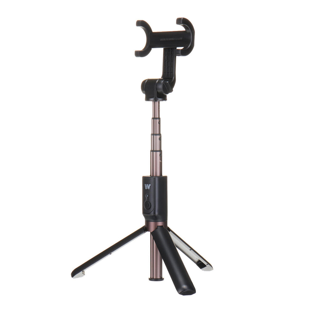 Universal bluetooth Shutter 360 Degree Rotation Extendable Selfie Stick Phone Tripod Mount Monopod BLACK