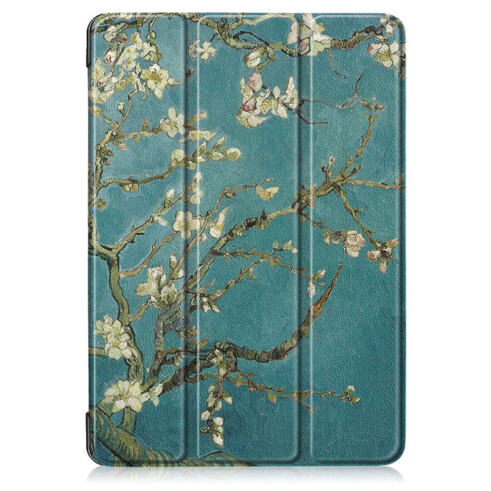 Tri-Fold Printing Tablet Case Cover For Lenovo Tab E10 Tablet - Apricot Blossom 7082497867512