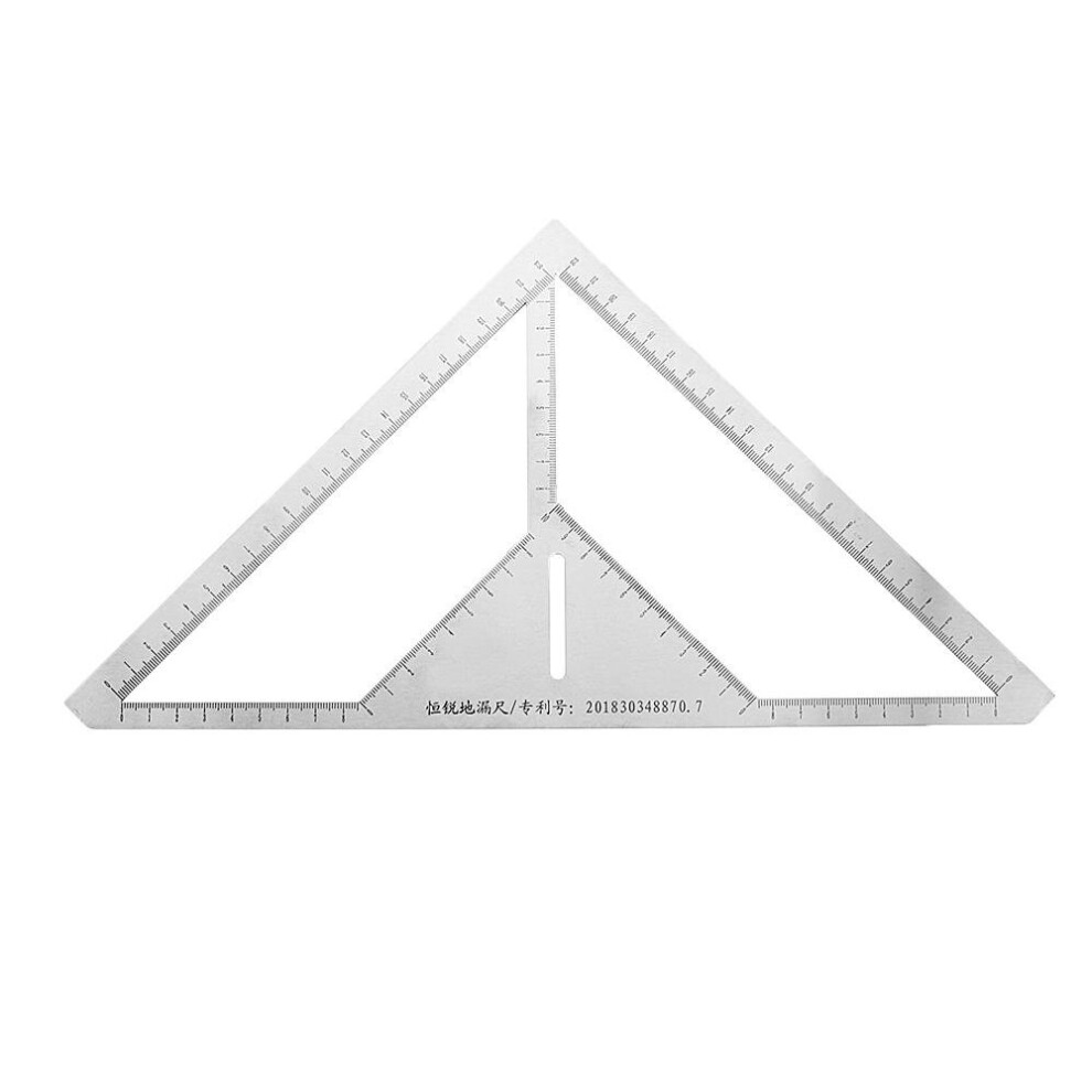 Triangle Ruler Multifunction Floor Drain Angle Ruler Pattern Tile Ruler Stainless Steel Measuring Tool 840079089076