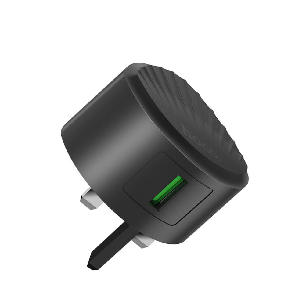 C68b Uk Plug Single Usb Port Qc3.0 Fast Charger For Tablet Smartphone 4151093655298