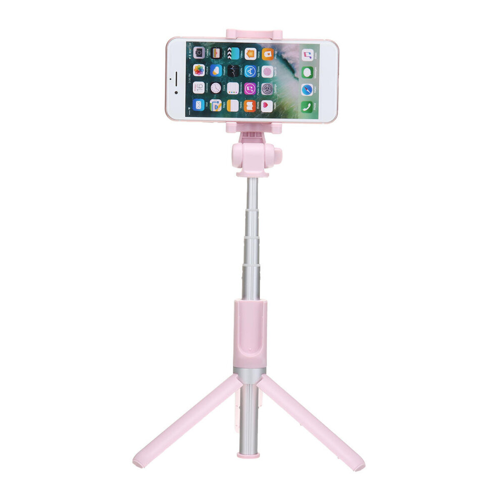 Universal Bluetooth Shutter 360 Degree Rotation Extendable Selfie Stick Phone Tripod Mount Monopod Pink 4151093614141