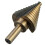 1/4 to 1-3/8 Inch HSS Cobalt Step Drill Bit Universal Shank Multiple Hole 1