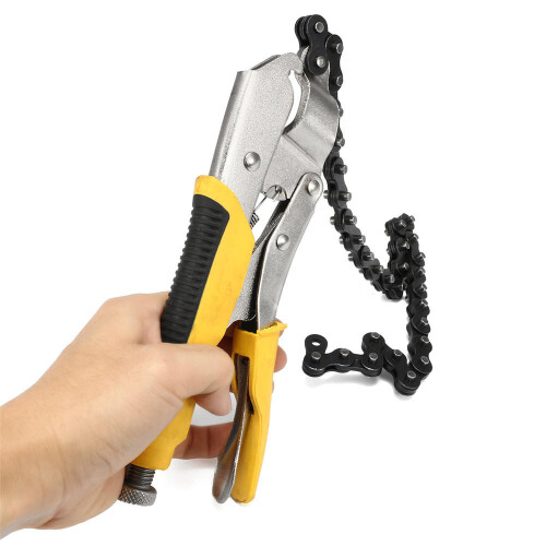 10cm Chain Wrench Clamp Locking Plier Vise Wrench For Water Pump Pipe 1