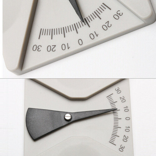2pcs Eyeglasses Angle Ruler Measuring Tool Protractor Pantoscopic Angle Meter 2