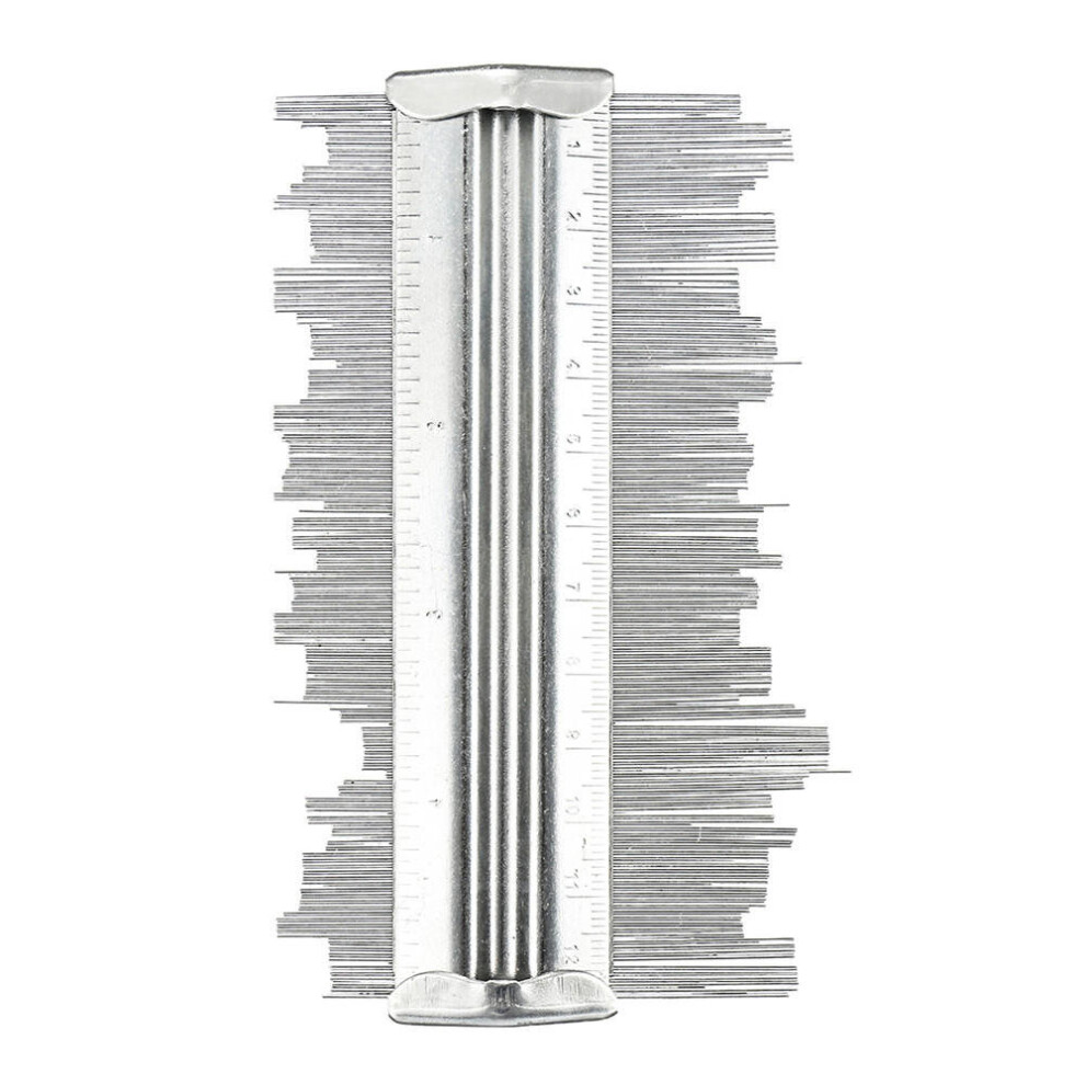 125Mm Contour Gauge Stainless Steel Tile Laminate Tiles Woodworking Tools Contour Profile Gauge 840079349675