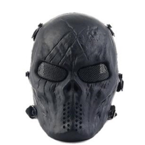 Airsoft Paintball Full Face Skull Mask Προστασία Εξωτερική Τακτική Gear