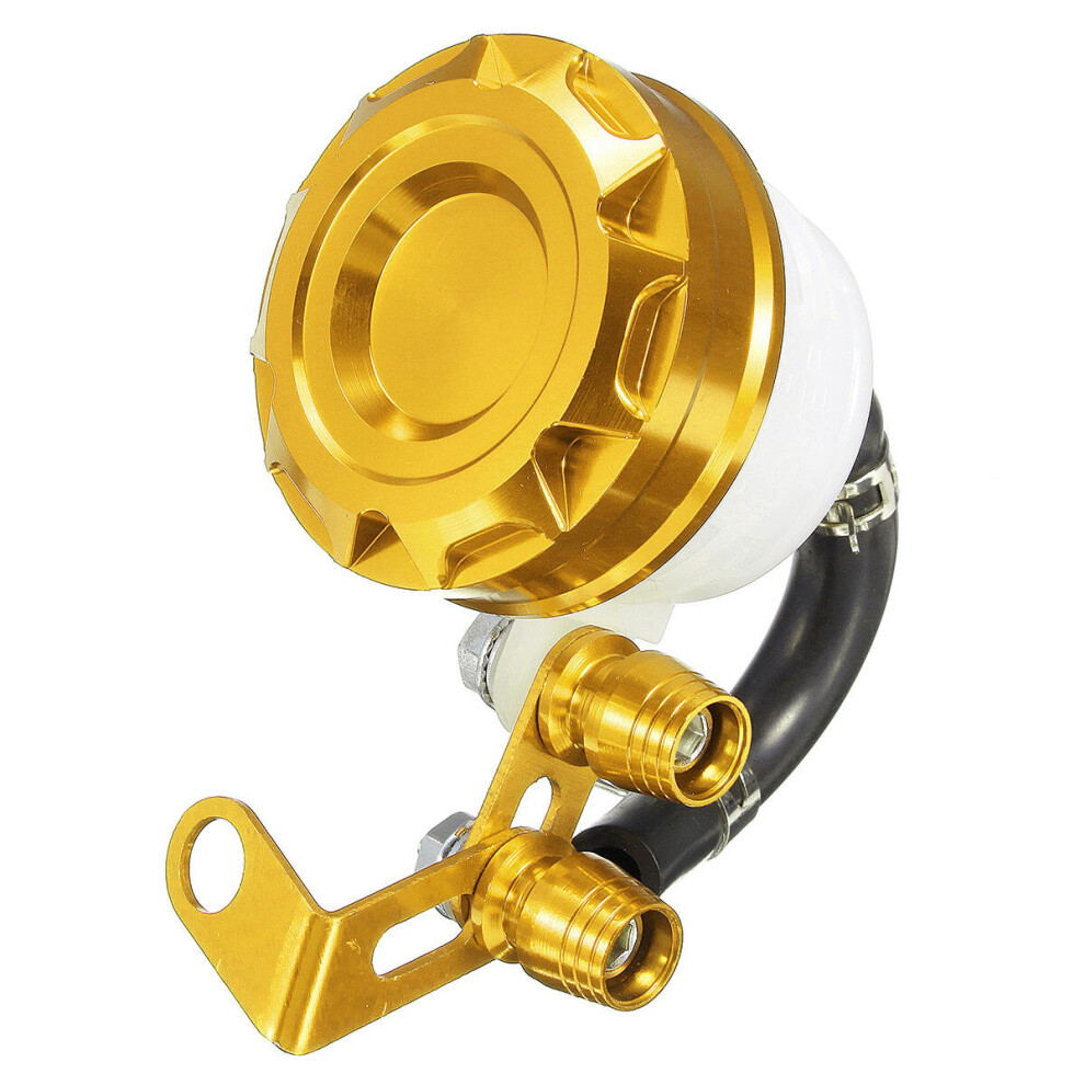 Cnc Motorcycle Brake Clutch Cylinder Fluid Oil Reservoir Tank Cup Universal Colour Gold 5202984951711
