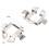2pcs HID Conversion Xenon Bulbs Holder Adapter Adaptor For BMW E60 VW Passat Saab 2