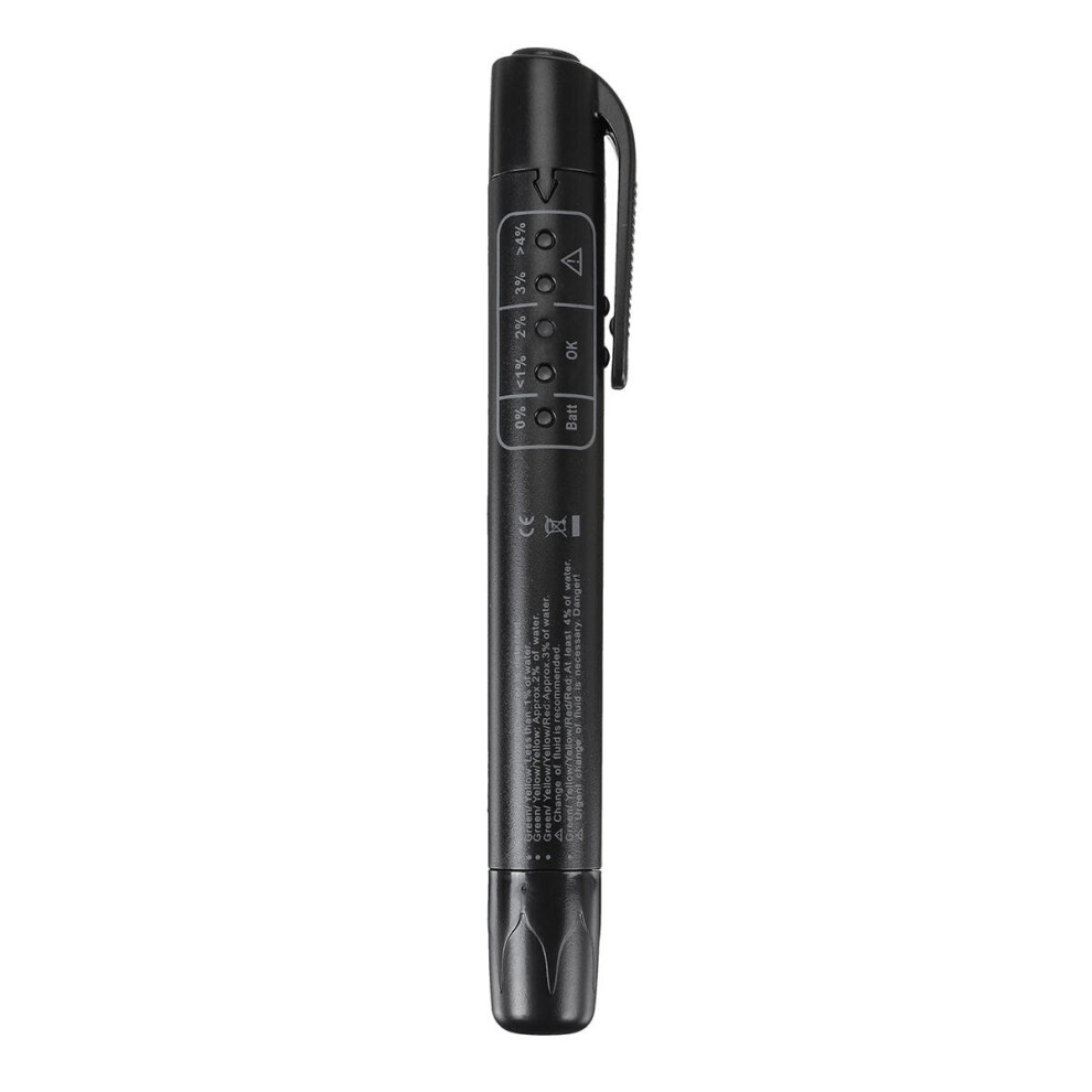 Portable Brake Fluid Oil Tester Detection Pen 5 Led Indicator Testing Tool 840079327673