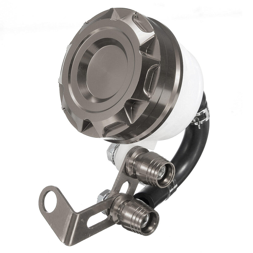 Cnc Motorcycle Brake Clutch Cylinder Fluid Oil Reservoir Tank Cup Universal Titanium Colour 5202984951728