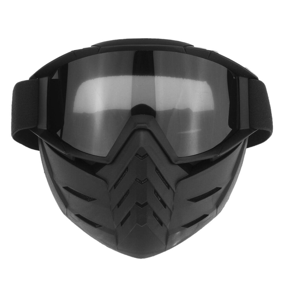 Motorcycle Helmet Vintage Detachable Mask Ski Goggles Outdoor Cycling Motocross Mtb 5202984958468