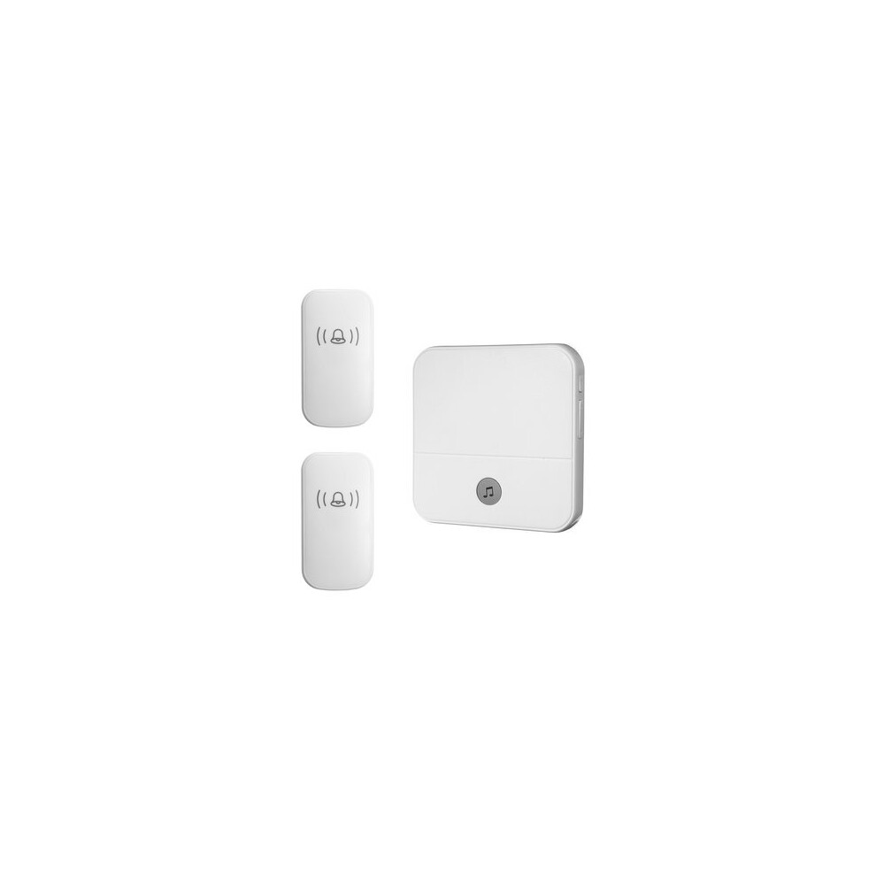 Waterproof Led Wireless Doorbell 52 Songs Chime Door Bell Sos Eu/Us/Uk Plug 2Pcs Receiver + 1Pce Doorbell 4151093692545