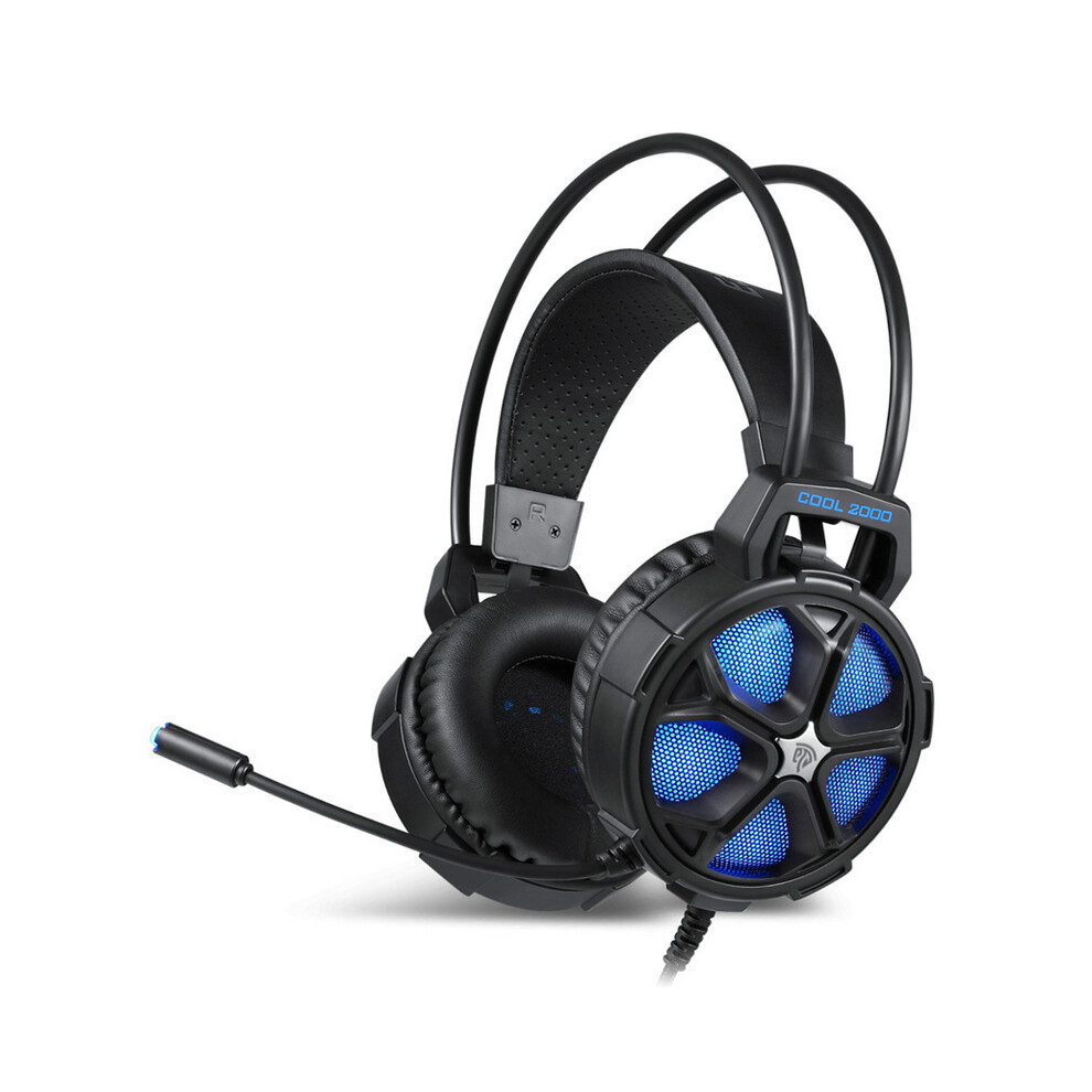 Cool2000 3.5Mm + Usb Wired Omnidirectional Gaming Headphone Led Backlight Stereo Headset With Microphone 7082497831612