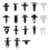 467Pcs Rivet Fasteners Retainer Push Pin Car Body Bumper Rivet Trim Moulding Retainer Clip Tools Kit 3