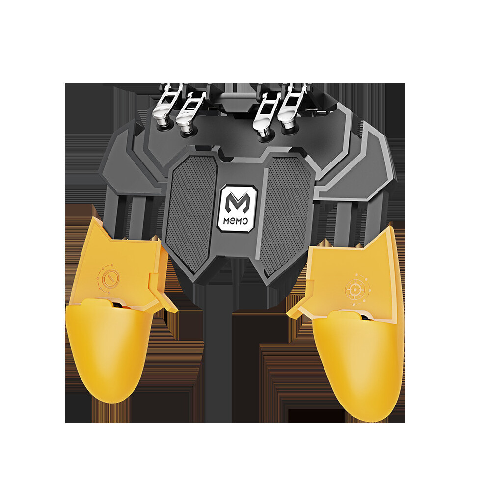 Ak66 Game Controller Gamepad Joystick Shooter Trigger For Ios Android For Pubg Mobile Games - Black/Yellow 4151093612796
