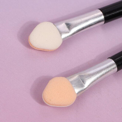 50pcs Double End Eye Shadow Brush Sponge Eyeliner Makeup Brushes Cosmetic Tool 2