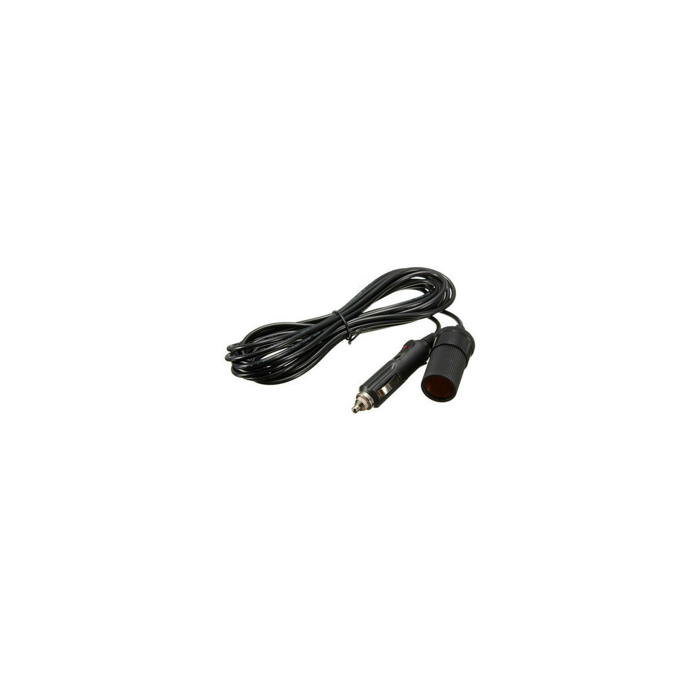 5M 12V Car Automobile Cigarette Er Cable Power Plug Socket Indicator Light 840079311344