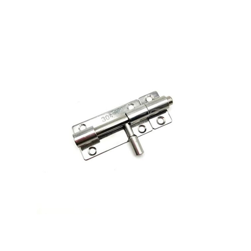 Stainless Steel Door Latch Sliding Lock Barrel Bolt Hasp Staple Gate Safety Lock With Padlock Hole 840079089397