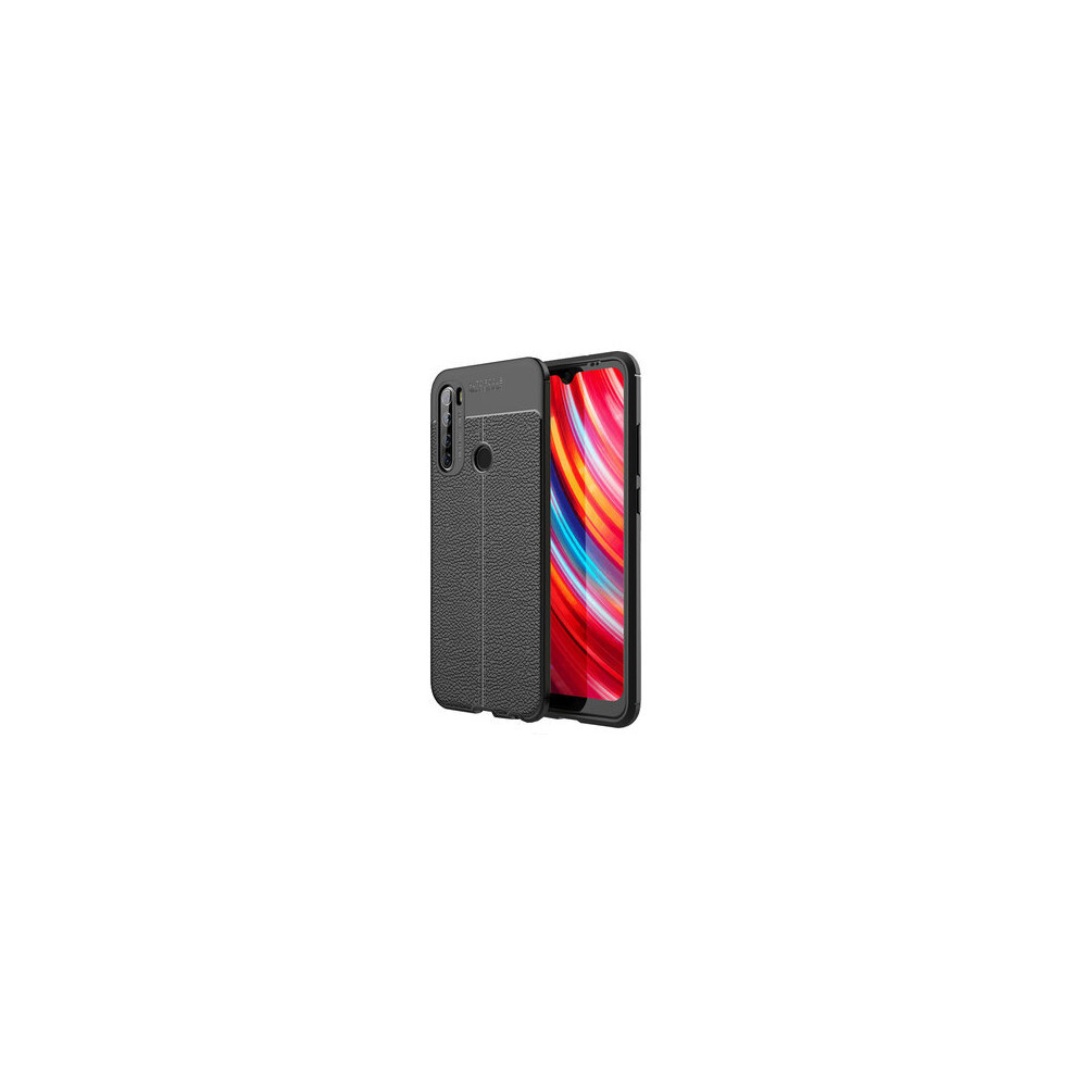 Litchi Pattern Shockproof Pu Leather Tpu Soft Protective Case For Xiaomi Redmi Note 8T Color Black 6901722564679