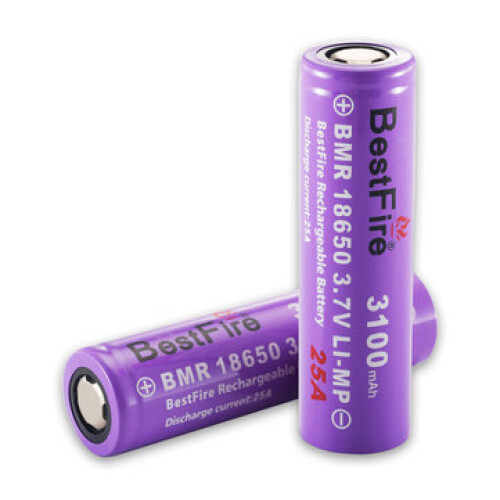 2Pcs 18650 Batterij 3100mAh 25A 3.7V Oplaadbare Lithiumbatterij