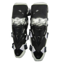 Motor Motorcycle Race Knee Elbow Protector Gear for Scoyco K12 WHITE COLOR