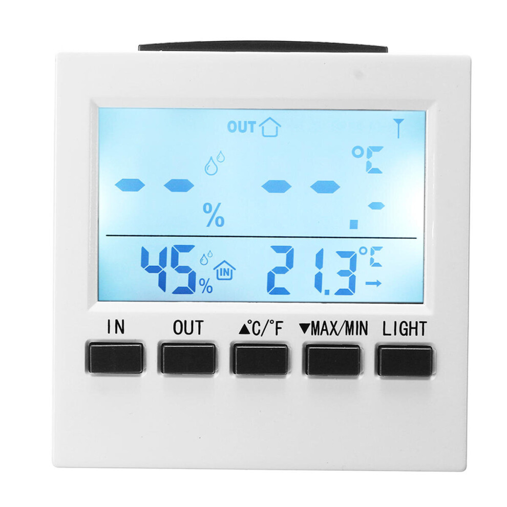 Light Digital Thermometer Alarm Timer Humidity Temperature Indoor Outdoor