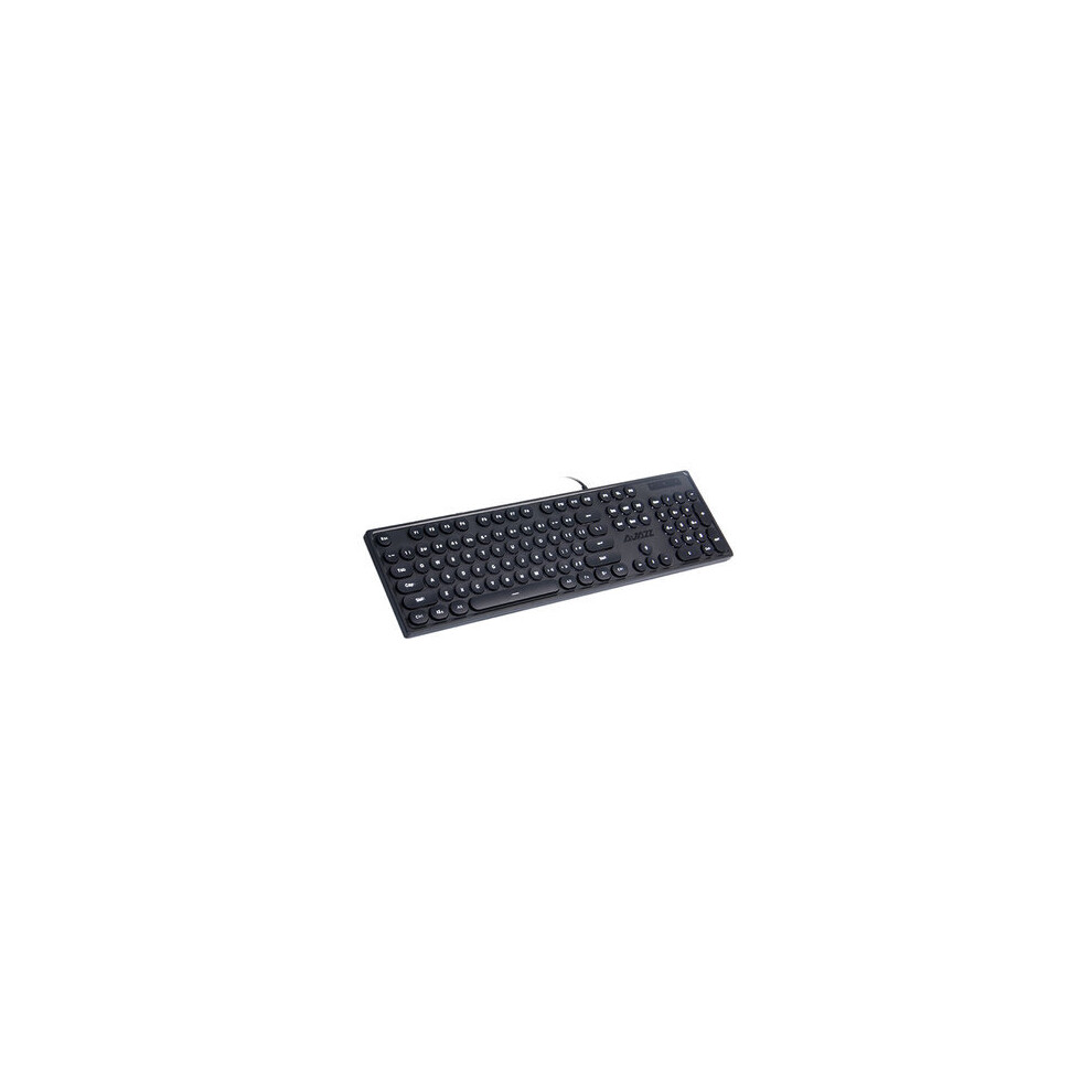 Ak325 104Keys Backlit Round Keycap Usb Wired Desktop Computer Keyboard Ultra Quiet 4151093645961