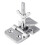 1pair Screen Printing Butterfly Frame Hinge Clamp Chrome Plated DIY Tool Equipment 3