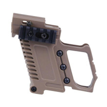 GB37 Tactical Air Gun Equipment Carbine Kit Mount For CS G17 18 19 Airsoft Water Cannon MUDCOLOR