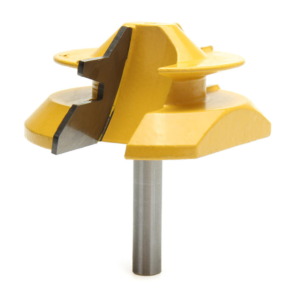 45 Degree Lock Miter Glue Joint Router Bit Woodworking Cutter 840079087980