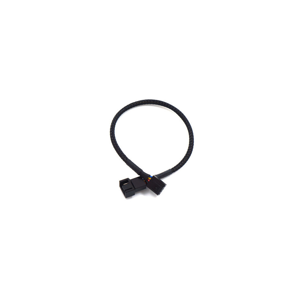 5Pcs 4Pin Female To 4Pin Male Pwm Connector Case Fan Extension Power Cable Power Adapter For Cpu Computer Case Fan Black 4191026532418