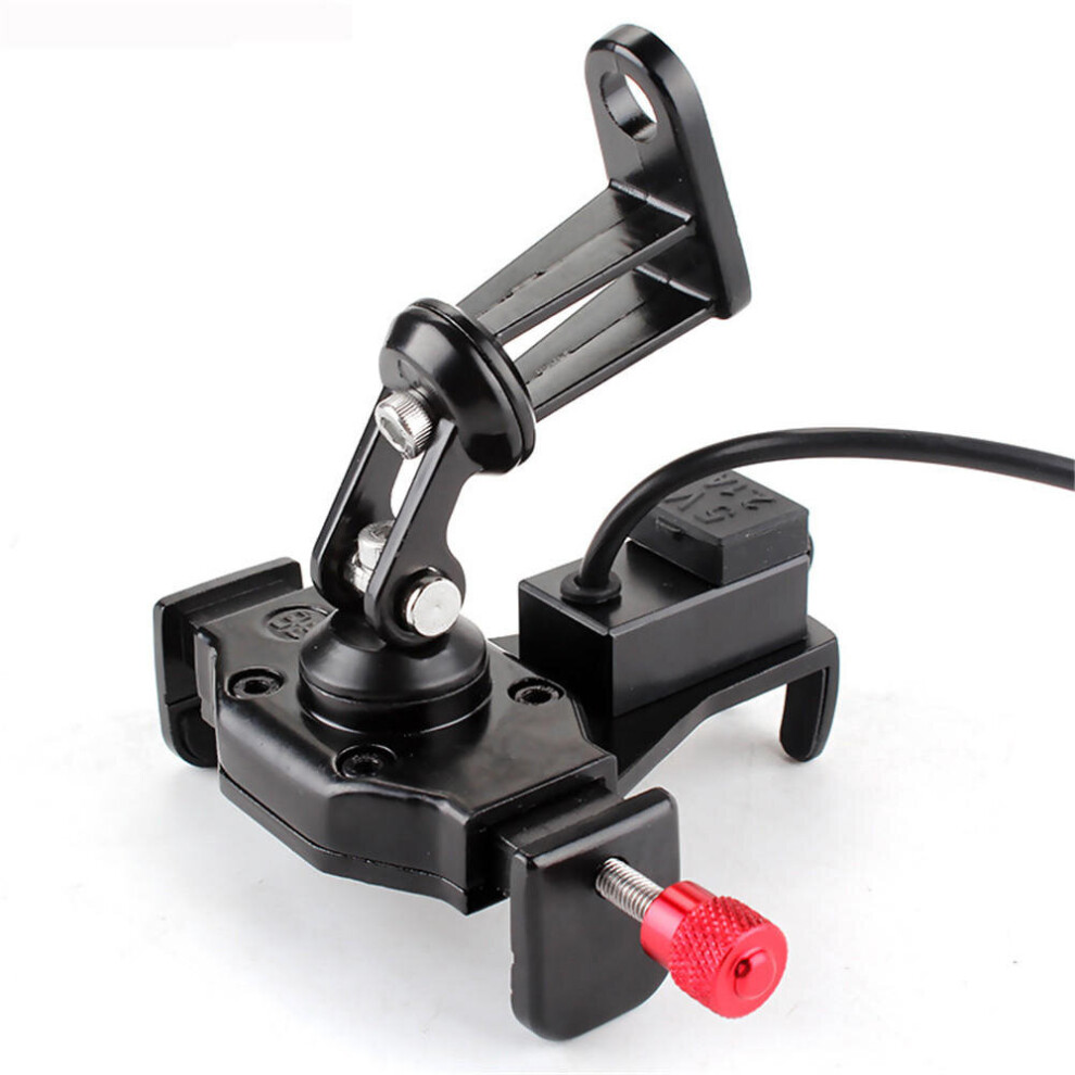 360 Rotating Motorcycle Usb Charger Cell Phone Stand Holder Gps Navigator 4191026595086