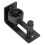 Barn Door Floor Guide Black Powder Coated Adjustable Wall Mounted Stay Roller with 8 Different Setup 8