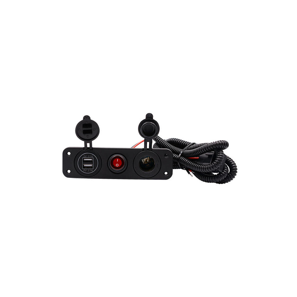 5V 4.2A Led Dual Usb Charger 12-24V Socket Power Supply Waterproof Switch Panel Marine Car Boat 5202984950363
